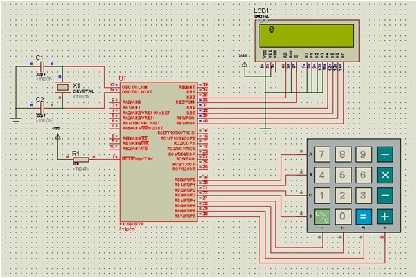 Keypad Interfacing with pic16f877a microcontroller