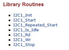 I2C program library