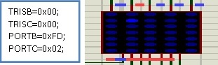 led-matrix-interfacing-2nd-row-and-thrid-coulomn
