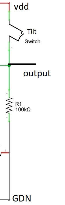 mercury tilt switch circuit
