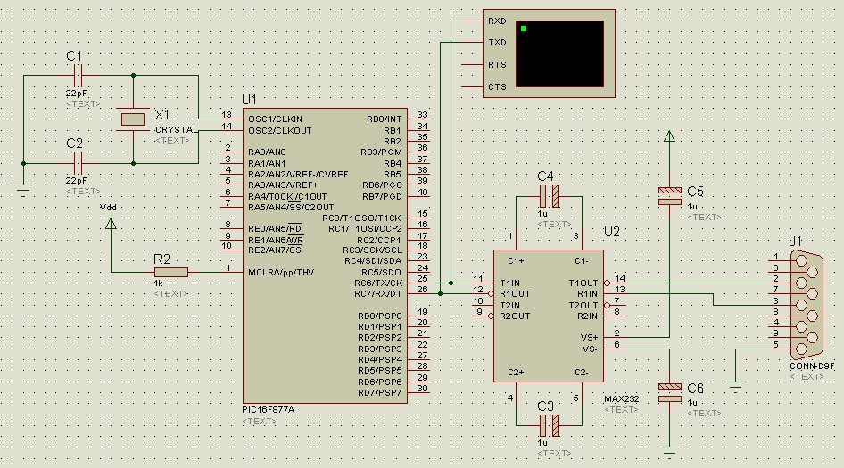 serial communication using pic microcontroller