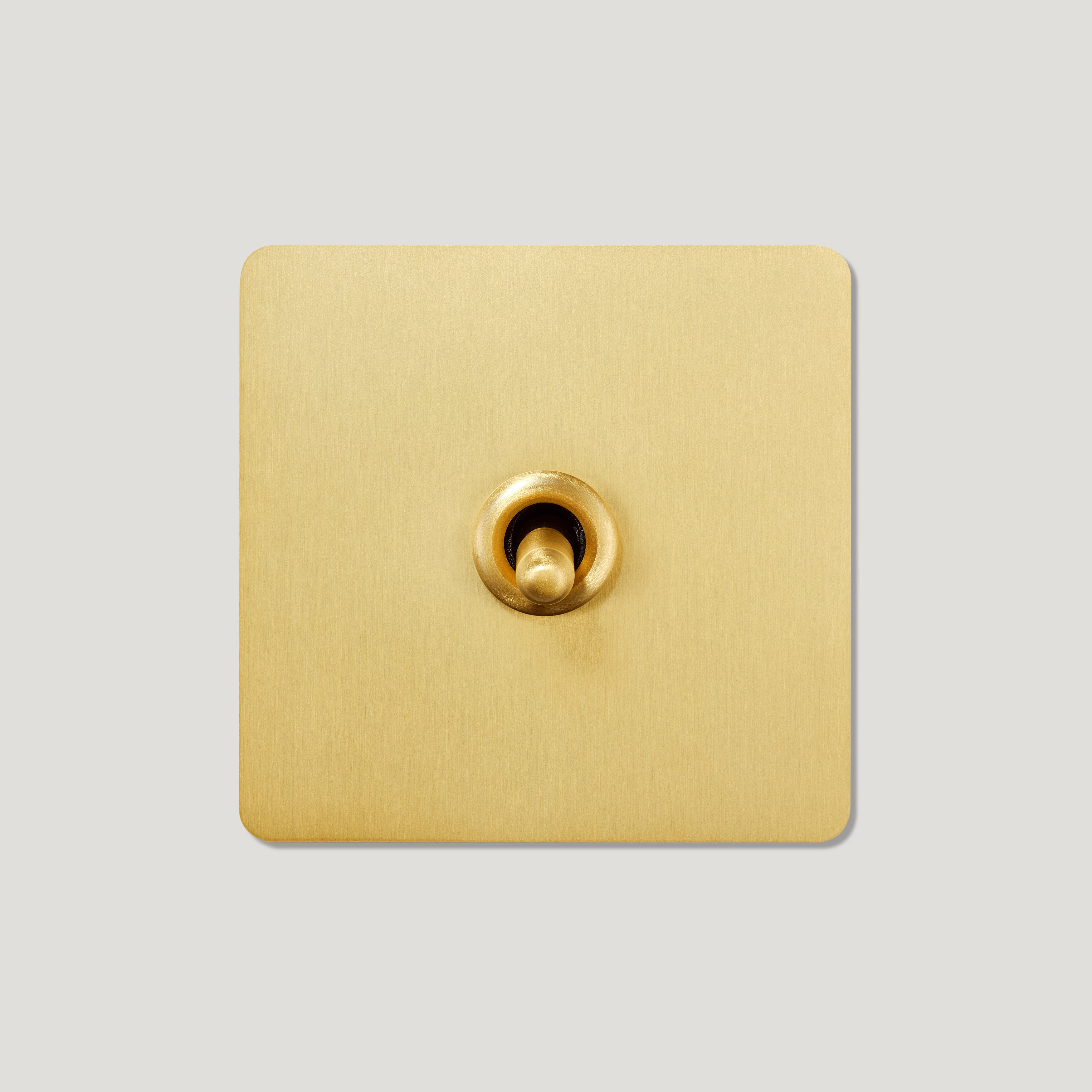 Plank Hardware Electric PALO 1G Toggle Switch - Brass